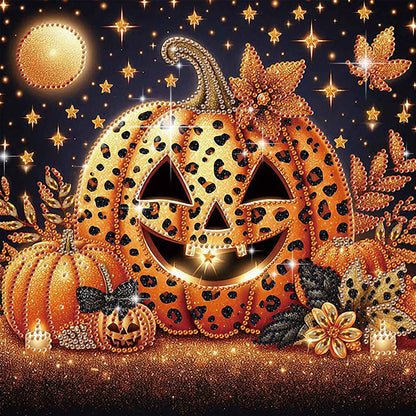 Halloween Pumpkin - Special Shaped Drill Diamond Painting 30*30CM
