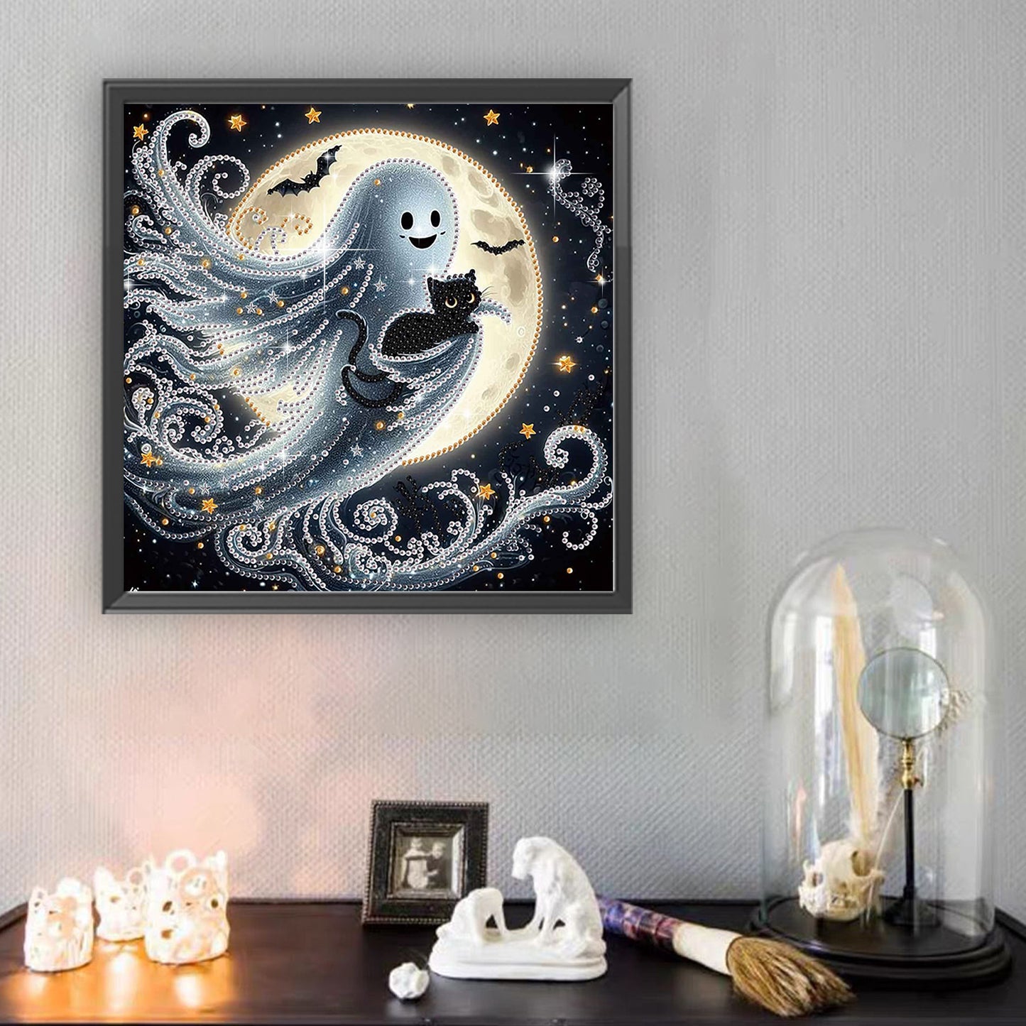 Halloween Ghost - Special Shaped Drill Diamond Painting 30*30CM
