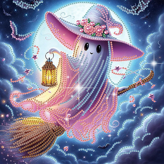 Halloween Ghost - Special Shaped Drill Diamond Painting 30*30CM