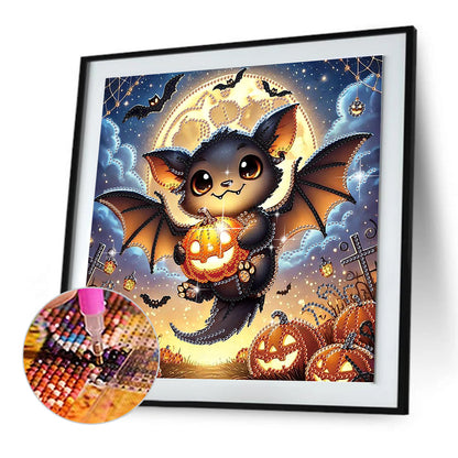 Halloween Bat - Special Shaped Drill Diamond Painting 30*30CM