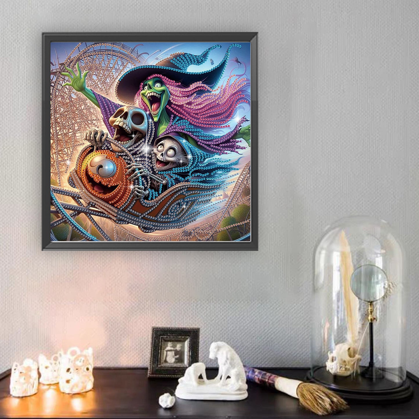Halloween Witch - Special Shaped Drill Diamond Painting 30*30CM