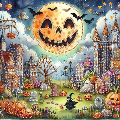 Halloween Atmosphere - Special Shaped Drill Diamond Painting 30*30CM