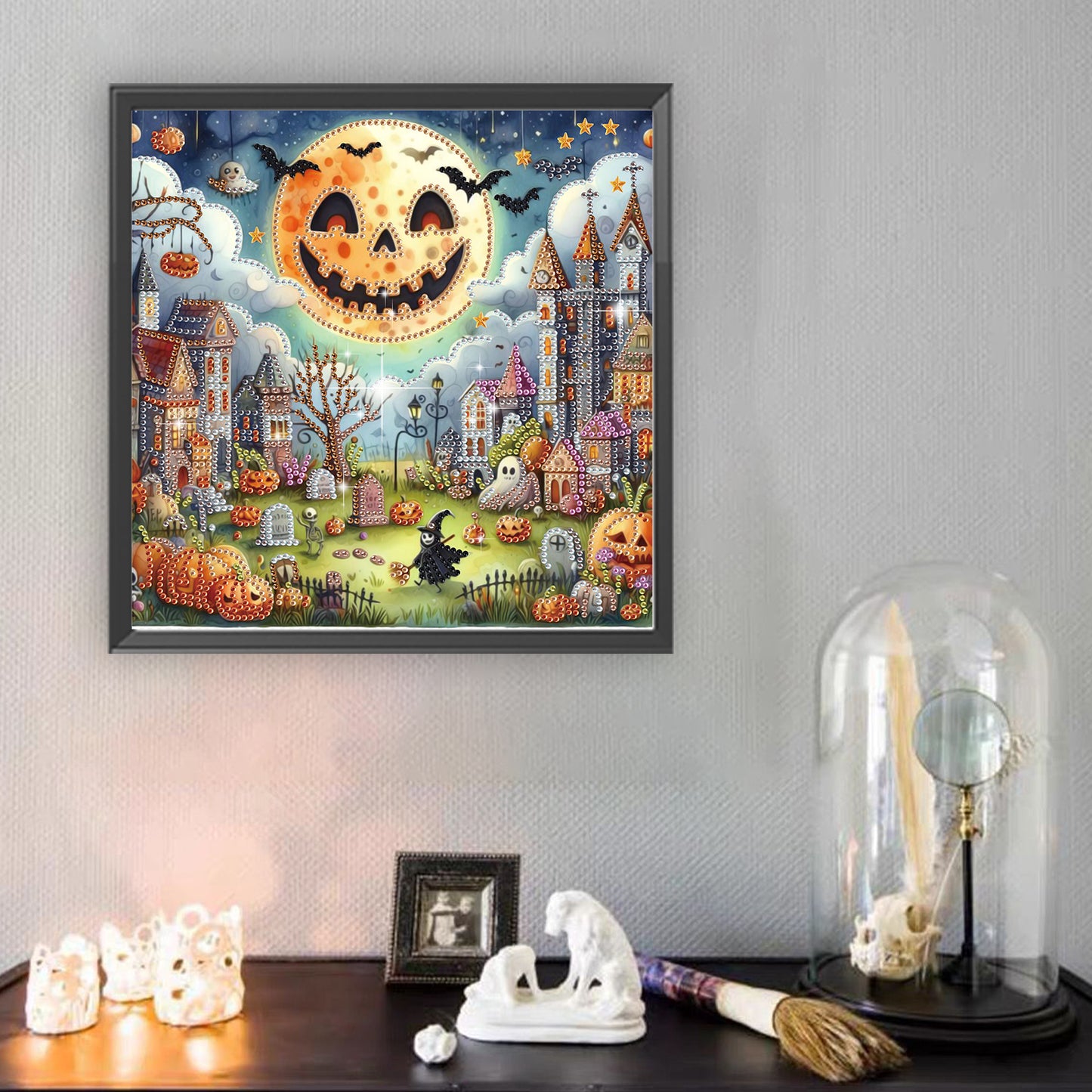 Halloween Atmosphere - Special Shaped Drill Diamond Painting 30*30CM