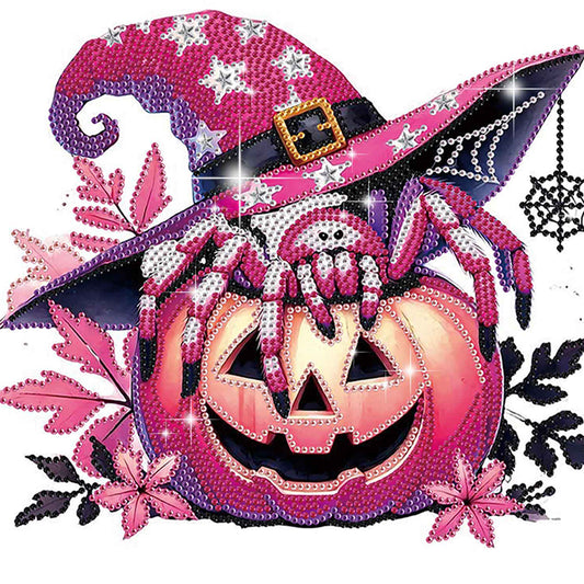 Halloween Pumpkin - Special Shaped Drill Diamond Painting 30*30CM