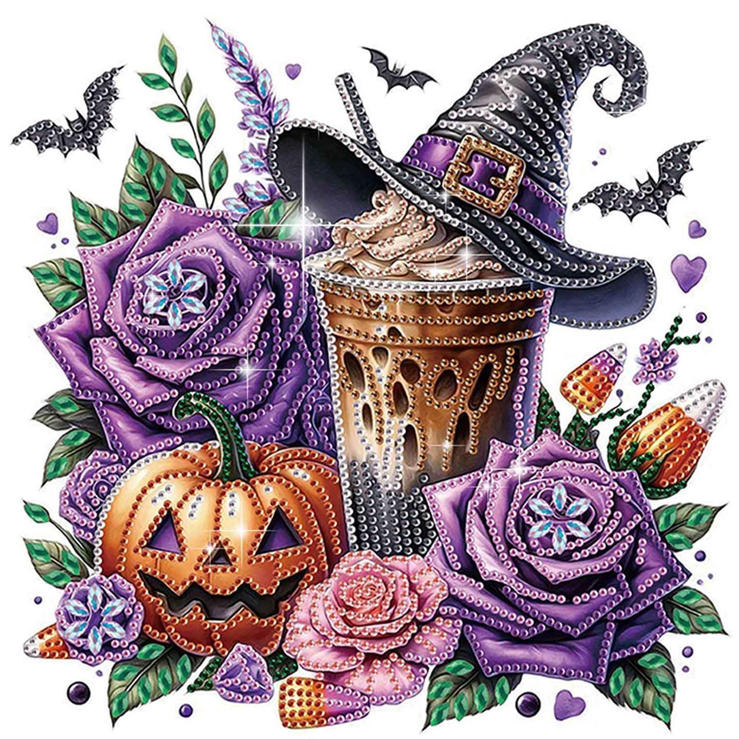 Halloween Pumpkin - Special Shaped Drill Diamond Painting 30*30CM