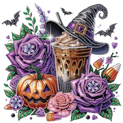 Halloween Pumpkin - Special Shaped Drill Diamond Painting 30*30CM