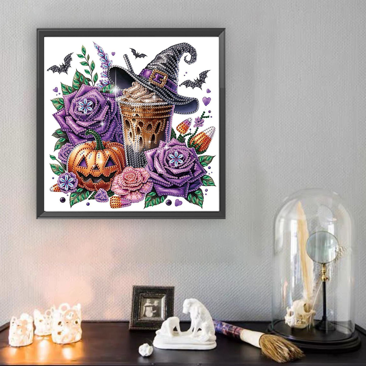 Halloween Pumpkin - Special Shaped Drill Diamond Painting 30*30CM