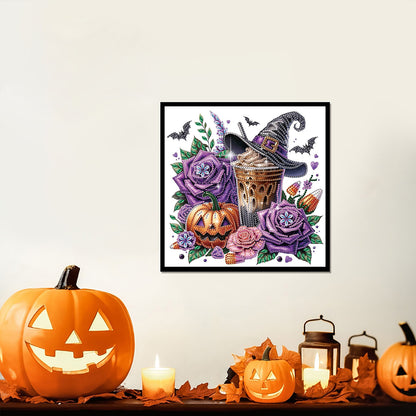 Halloween Pumpkin - Special Shaped Drill Diamond Painting 30*30CM