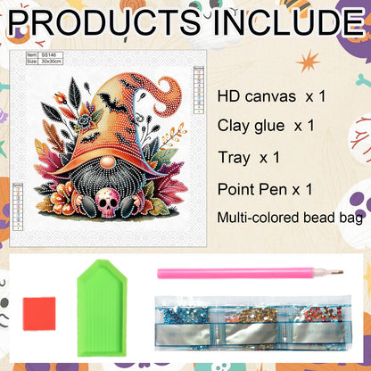 Halloween Gnomes - Special Shaped Drill Diamond Painting 30*30CM
