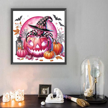 Halloween Pumpkin - Special Shaped Drill Diamond Painting 30*30CM