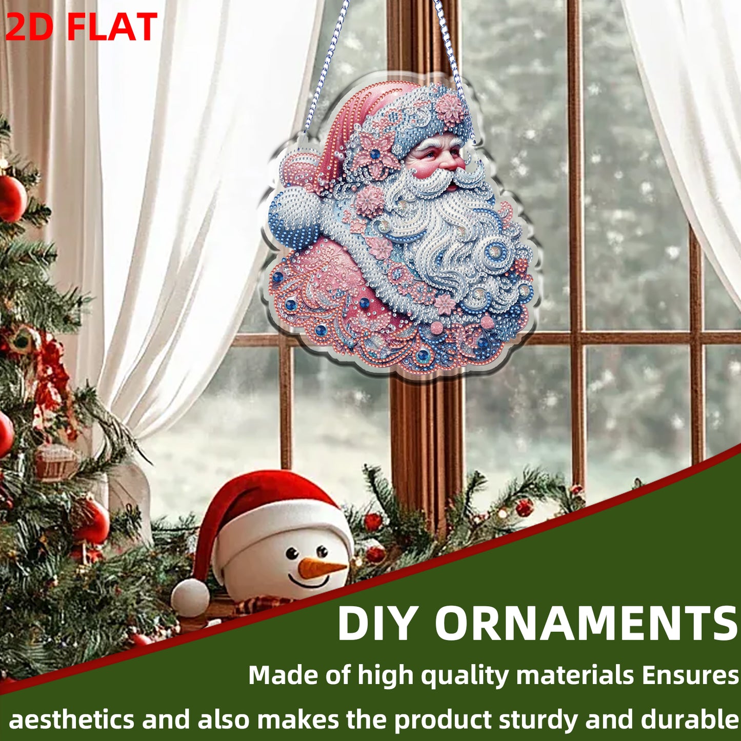 Xmas 5D DIY Special Shape Partial Drill Dimond Paintings Wall Decor 23.5x
