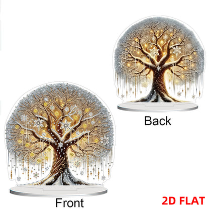 2D Flat Tree of Life Print DIY 5D DIY Diamond Art Ornaments for Home Decor