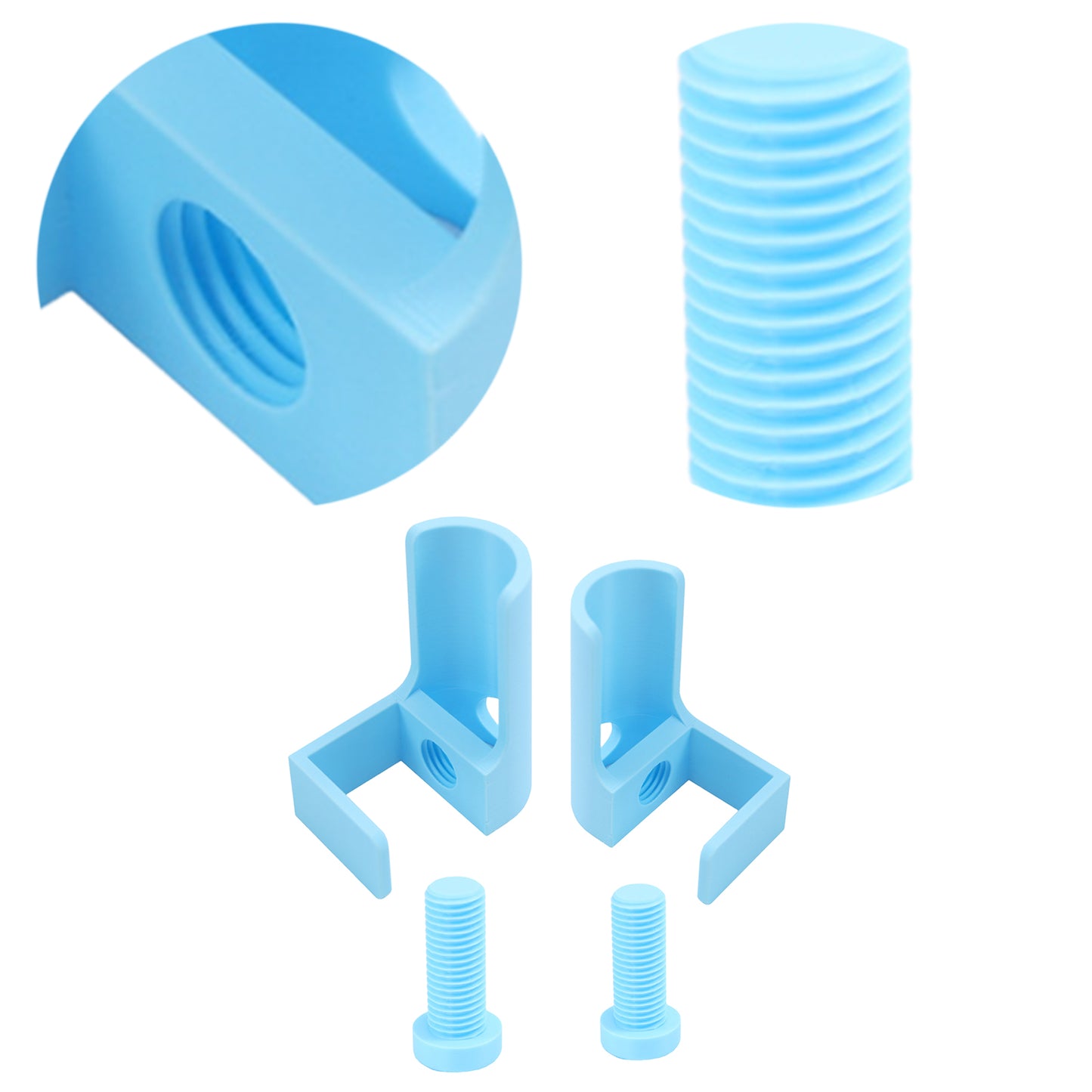 1 Pair Diamond Painting Scroll Holder Diamond Painting Canvas Roller (Blue)