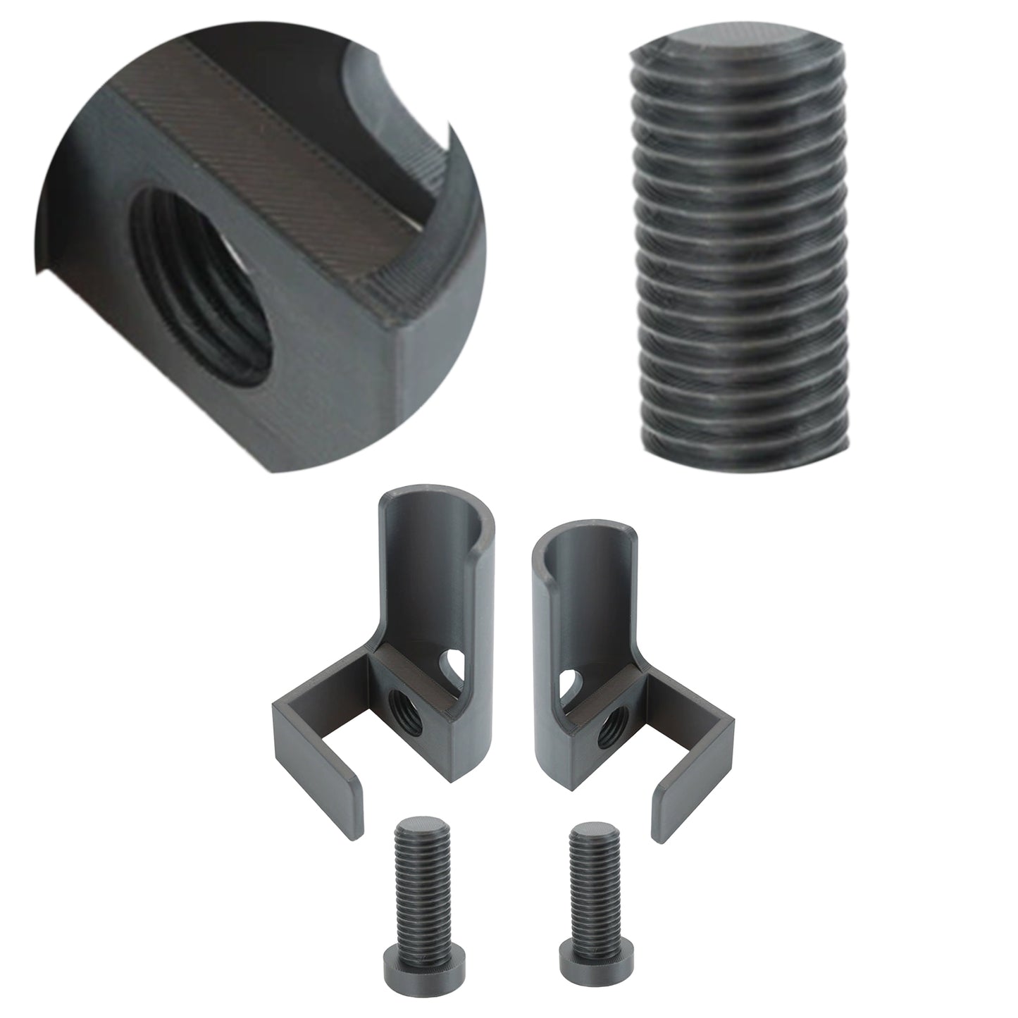 1 Pair Diamond Painting Scroll Holder Diamond Painting Canvas Roller (Black)