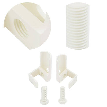 1 Pair Diamond Painting Scroll Holder Diamond Painting Canvas Roller (White)