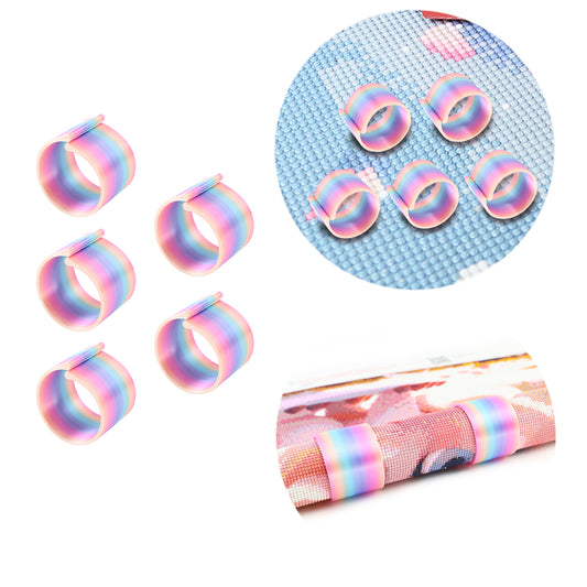 Diamond Painting Canvas Roll Holder for Diamond Art Fabric (5pcs S Colorful)