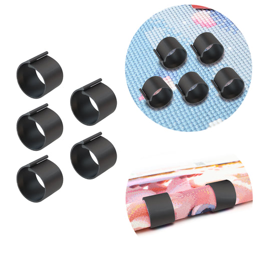 Diamond Painting Canvas Roll Holder for Diamond Art Fabric Crafts (5pcs S Black)