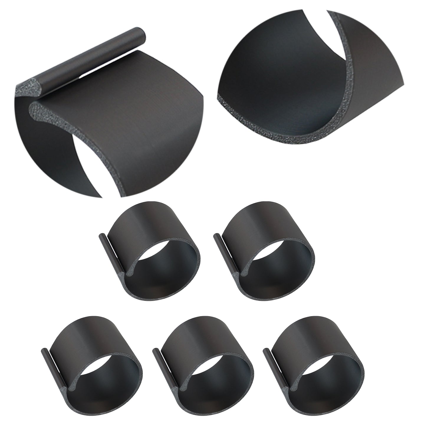 Diamond Painting Canvas Roll Holder for Diamond Art Fabric Crafts (5pcs S Black)