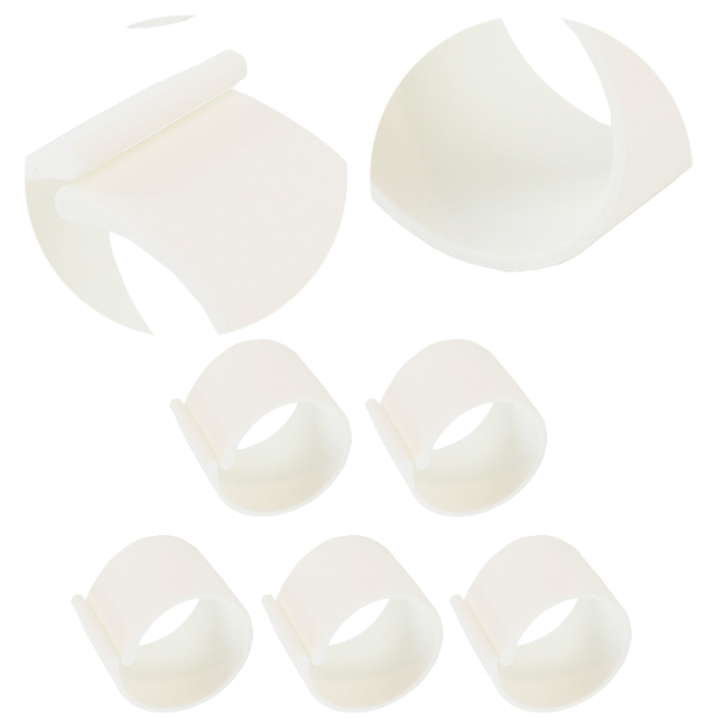 Diamond Painting Canvas Roll Holder for Diamond Art Fabric Crafts (5pcs S White)