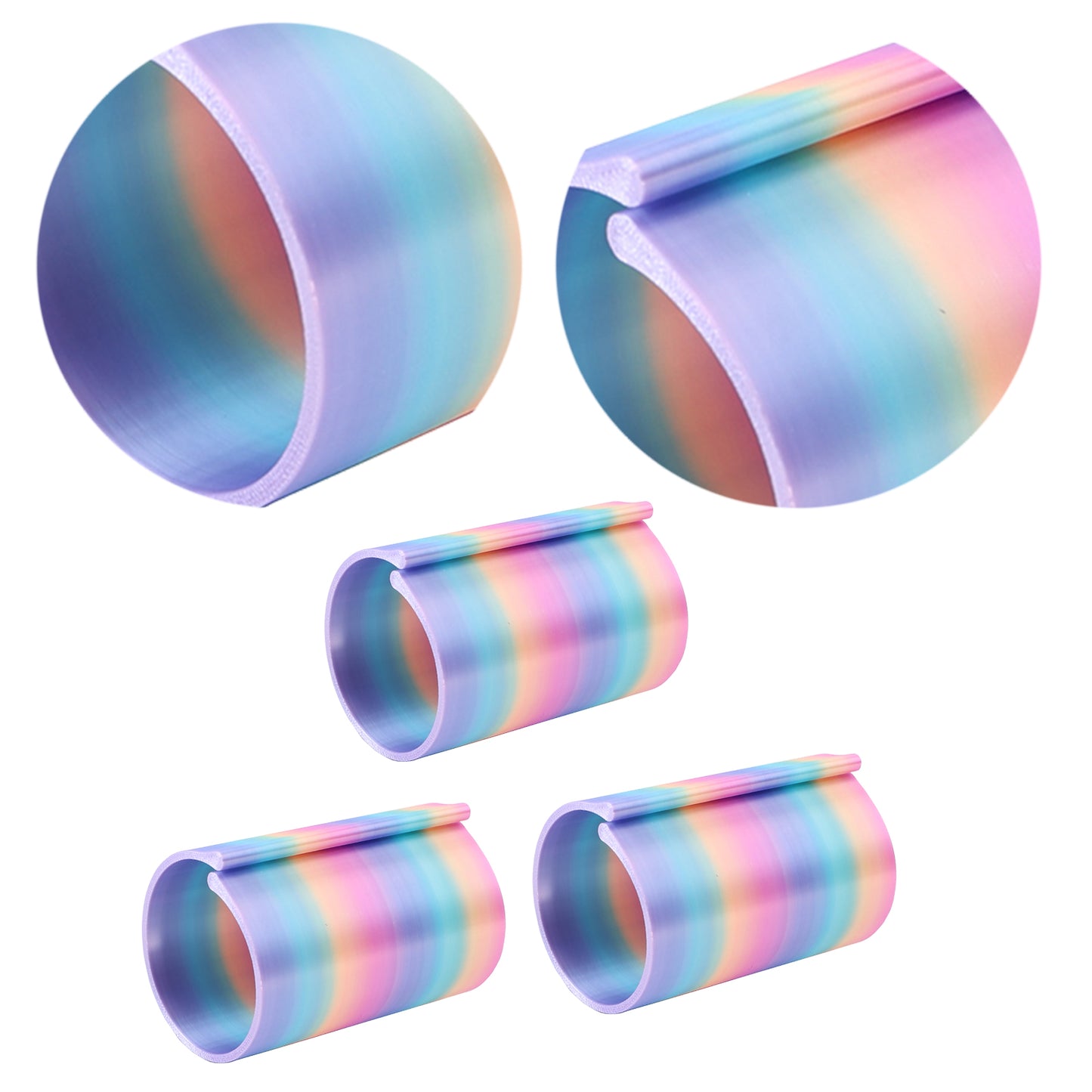 Diamond Painting Canvas Roll Holder for Diamond Art Fabric (3pcs L Colorful)