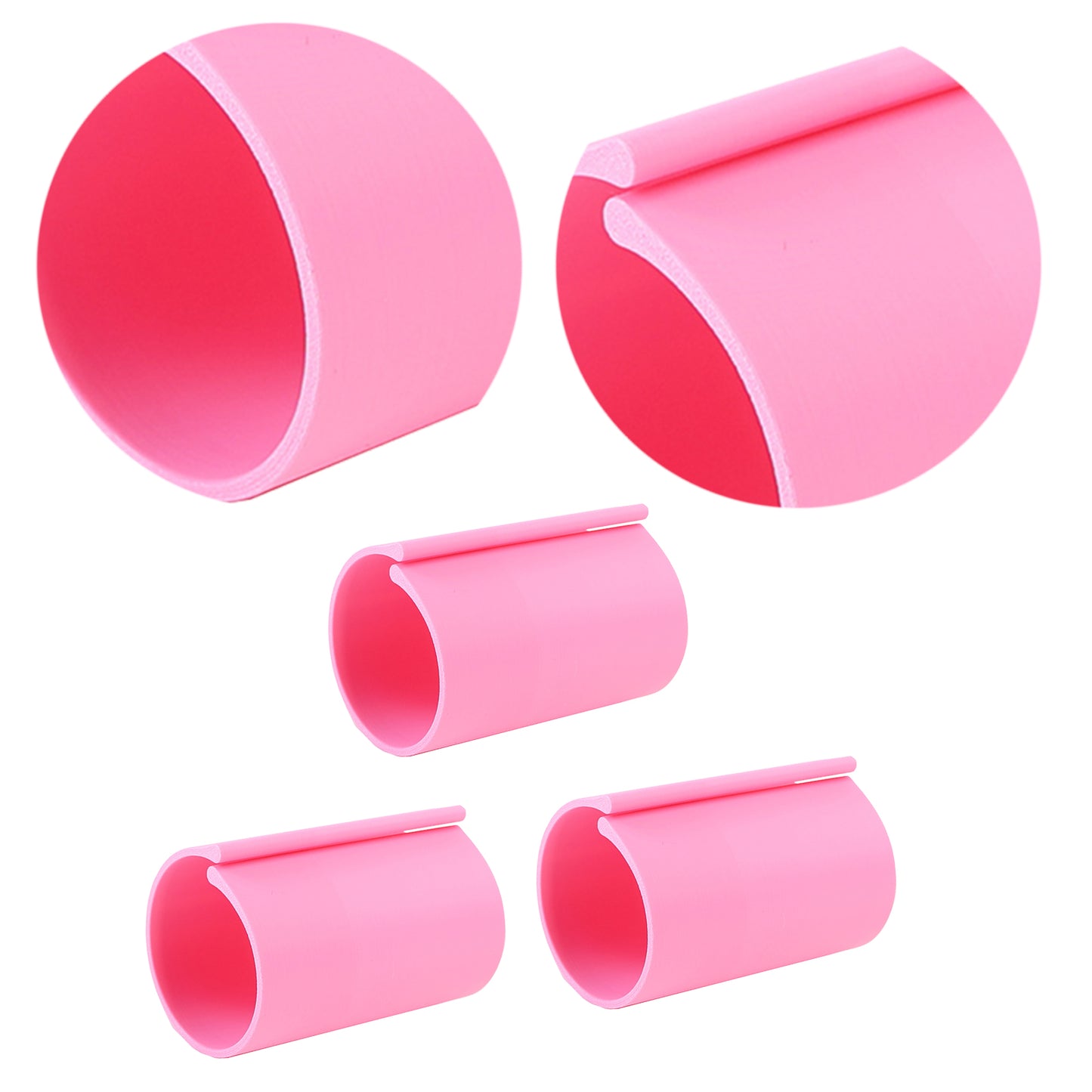 Diamond Painting Canvas Roll Holder for Diamond Art Fabric Crafts (3pcs L Pink)