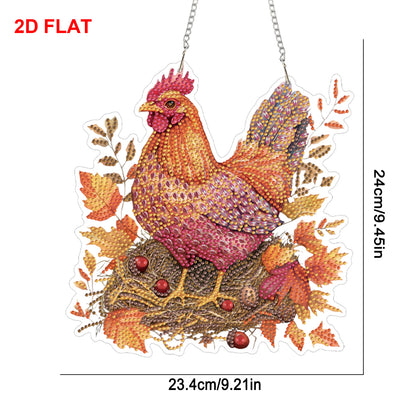Farm 2D/Flat DIY Acrylic Special Shape Hanging Diamond Art Kits Wall Door Decor