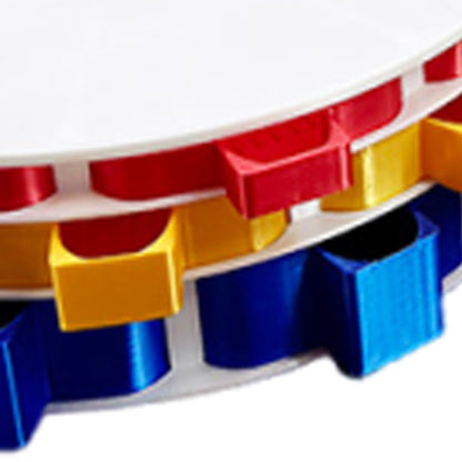 Rotating Diamond Painting Tray Organizer 3D Printing Diamond Art Tray (White)