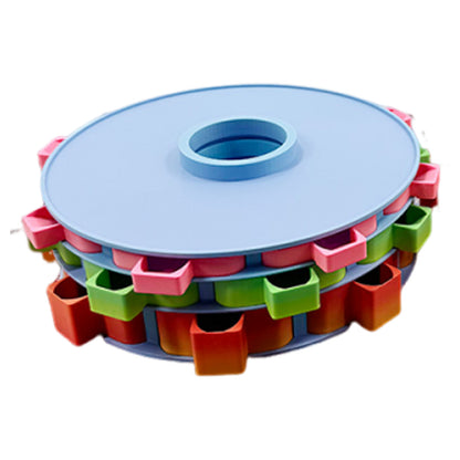 Rotating Diamond Painting Tray Organizer 3D Printing Diamond Art Tray (Blue)