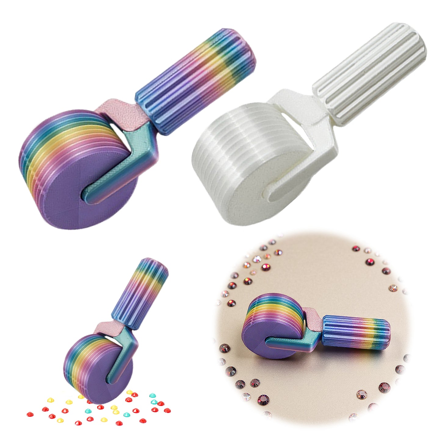 2pcs Diamond Painting Roller for Crafting Diamond Painting (Macaron White)