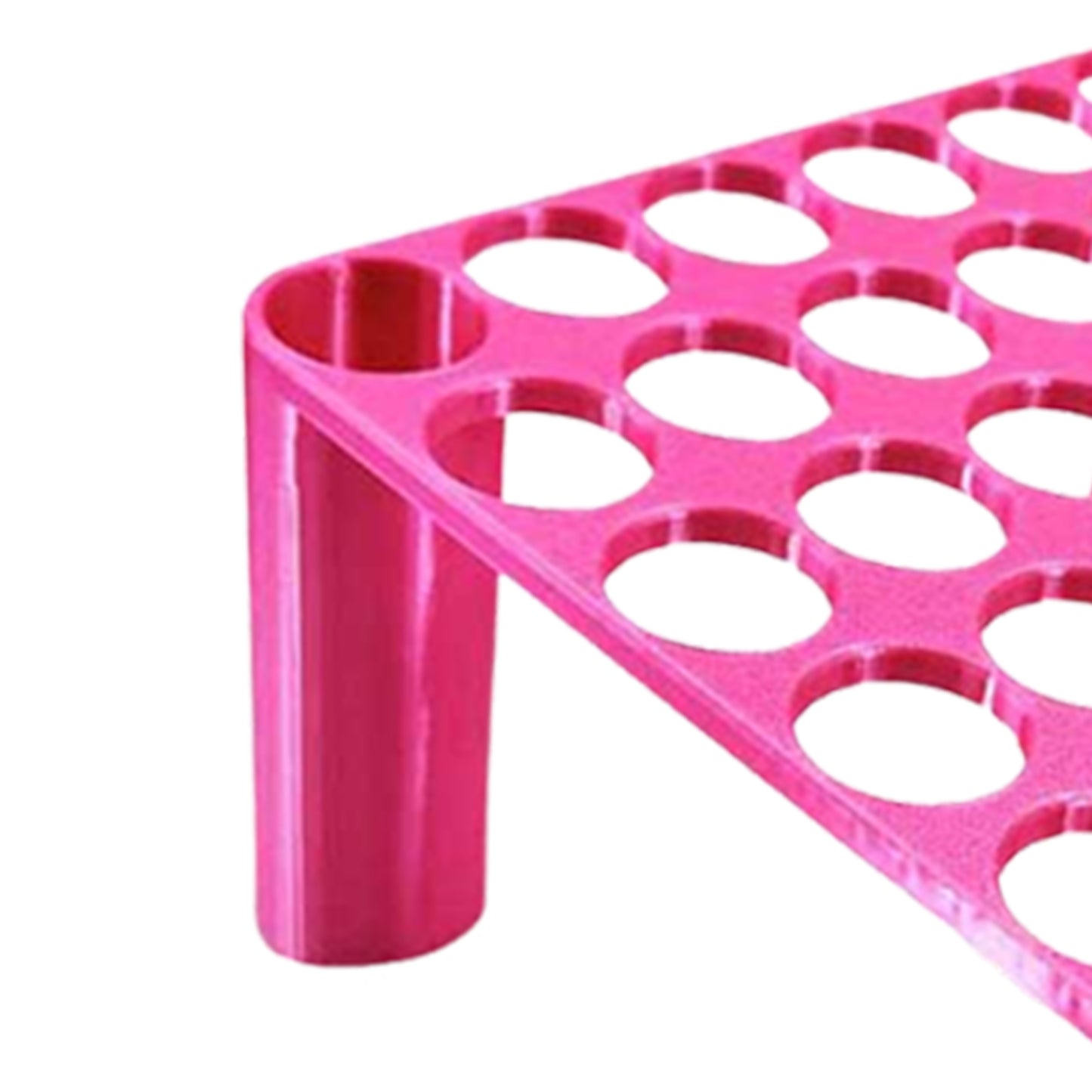 56 Grid Diamond Painting Can Organizer High Low Foot Storage Rack Tool (Pink)
