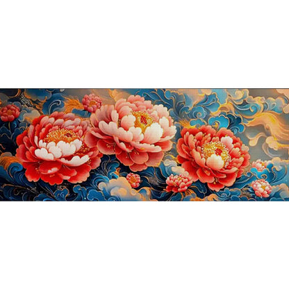 Blooming Prosperity - 11CT Stamped Cross Stitch 150*69CM (Mona Lisa Brand)