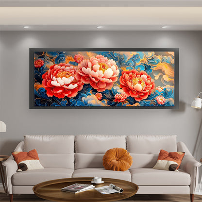 Blooming Prosperity - 11CT Stamped Cross Stitch 150*69CM (Mona Lisa Brand)