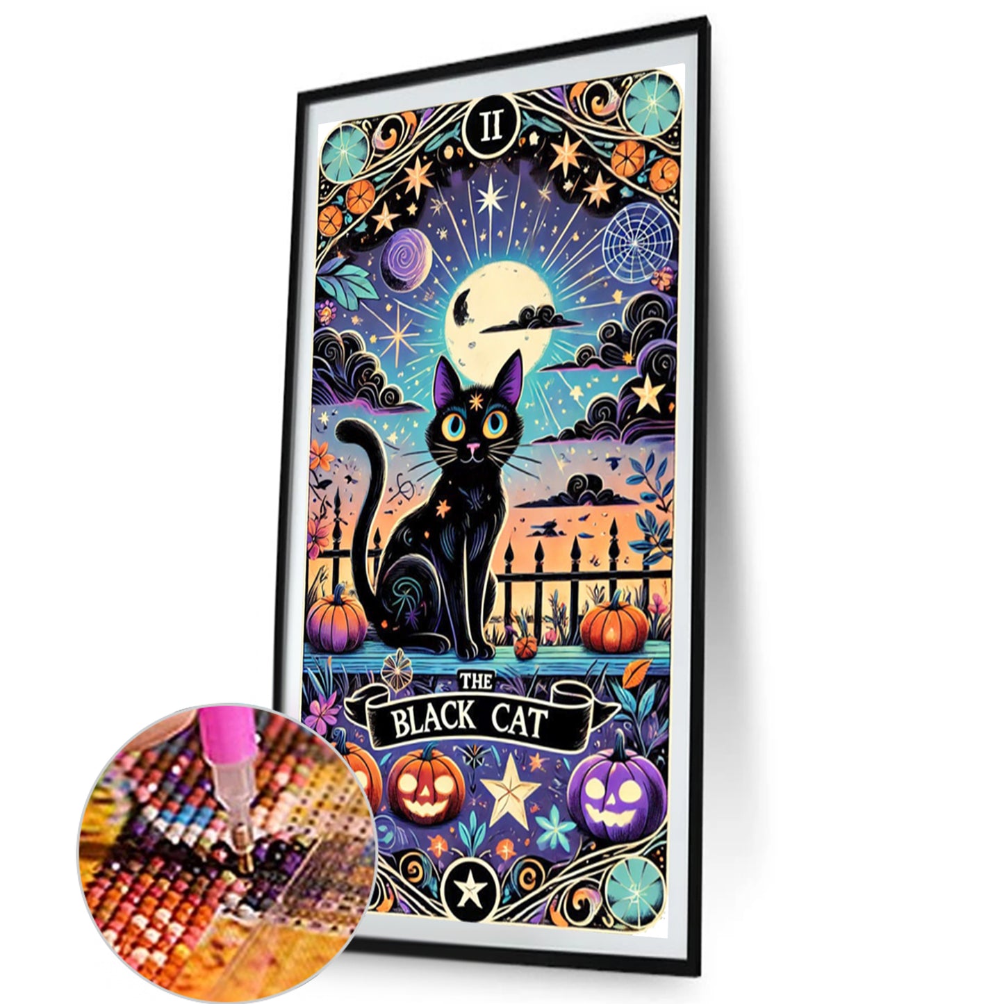 Black Cat - Partial AB Full Round Drill Diamond Painting 40*70CM