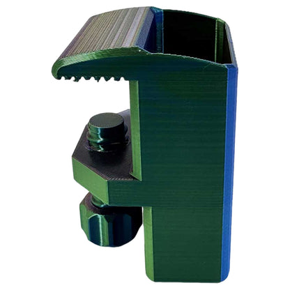 Heavy-Duty Desk Pen Holder Adjustable Clip Space-Saving Desk Organizer (Green)