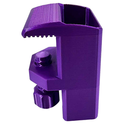 Heavy-Duty Desk Pen Holder Adjustable Clip Space-Saving Desk Organizer (Purple)