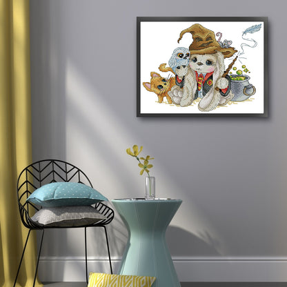 Rabbit - Harry Potter - 14CT Stamped Cross Stitch 27*22CM (Joy Sunday)