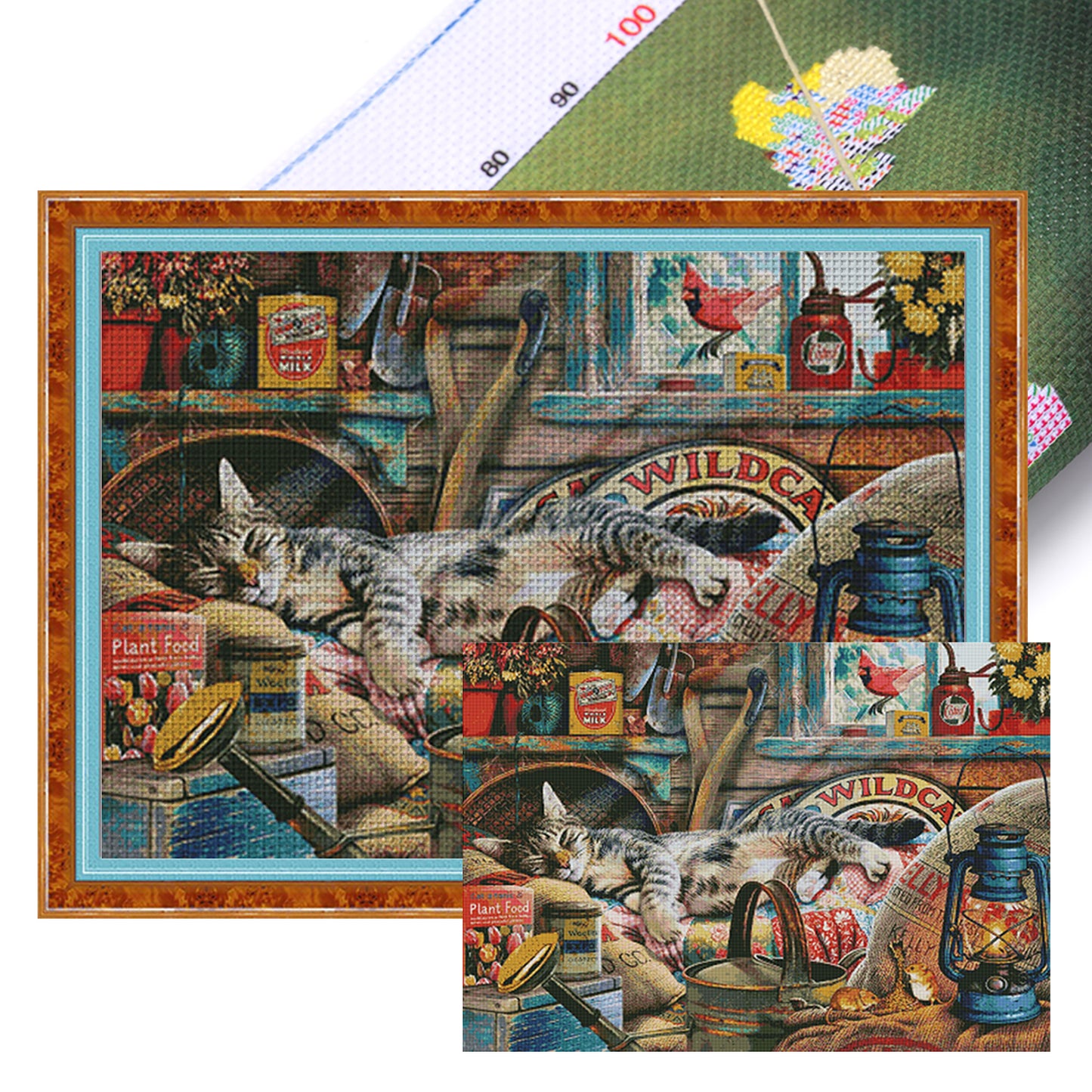 Lazy Afternoon - 14CT Stamped Cross Stitch 95*75CM (Egyptian cotton)(Fairy Brand)