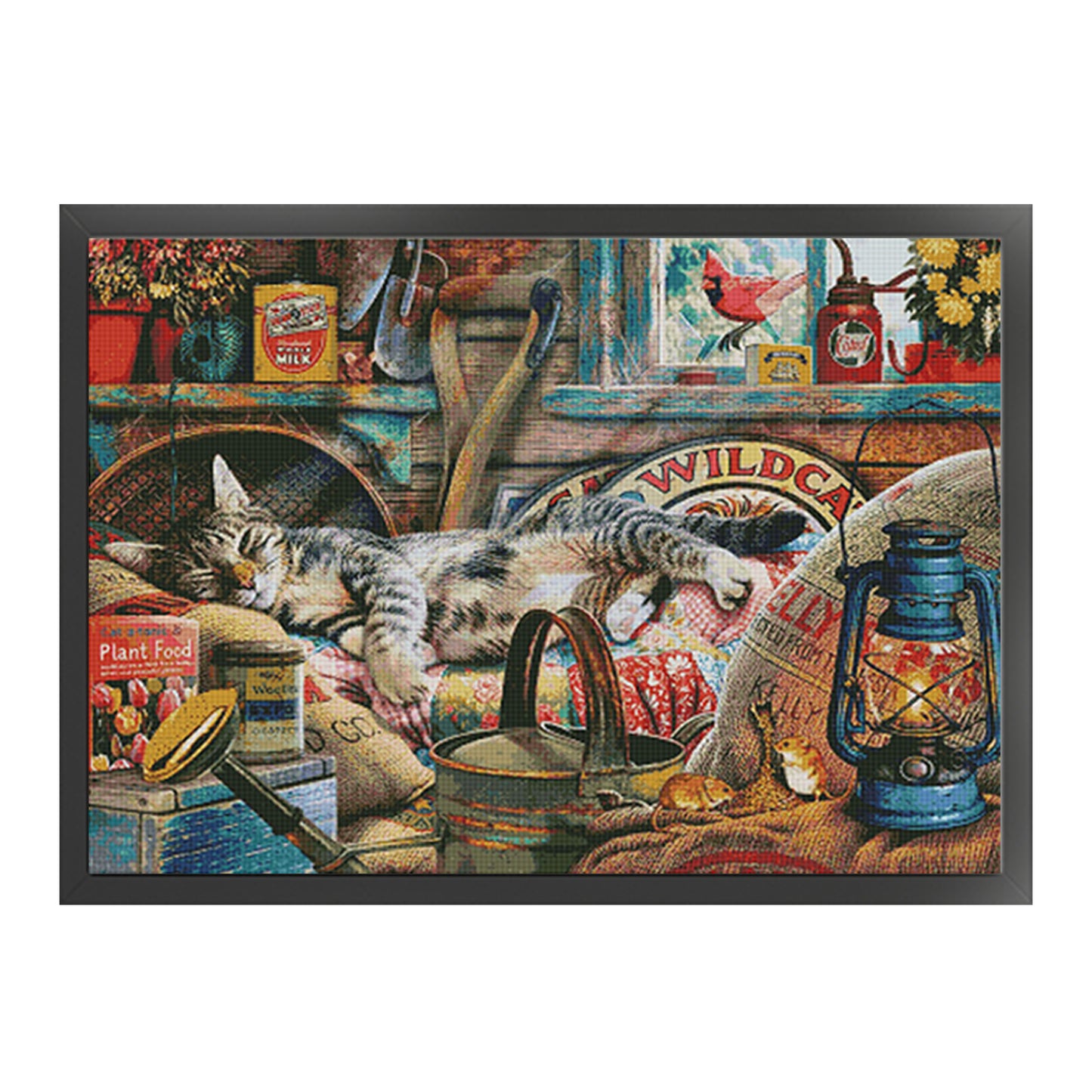 Lazy Afternoon - 14CT Stamped Cross Stitch 95*75CM (Egyptian cotton)(Fairy Brand)