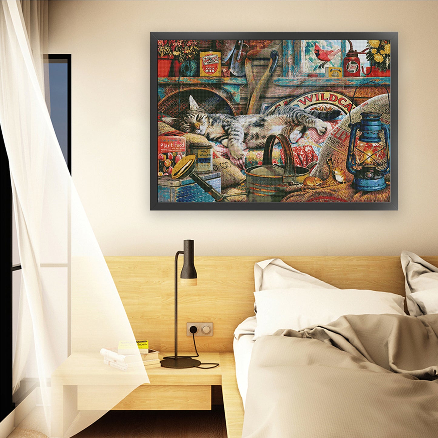 Lazy Afternoon - 14CT Stamped Cross Stitch 95*75CM (Egyptian cotton)(Fairy Brand)