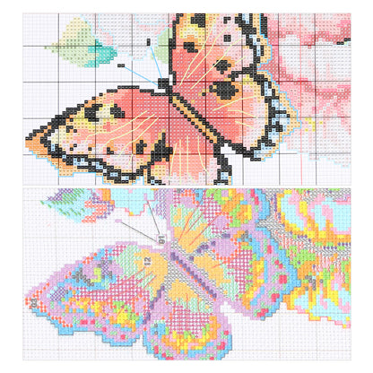 Rainbow Macaw - 14CT Stamped Cross Stitch 65*95CM(Egyptian cotton)(Fairy Brand)