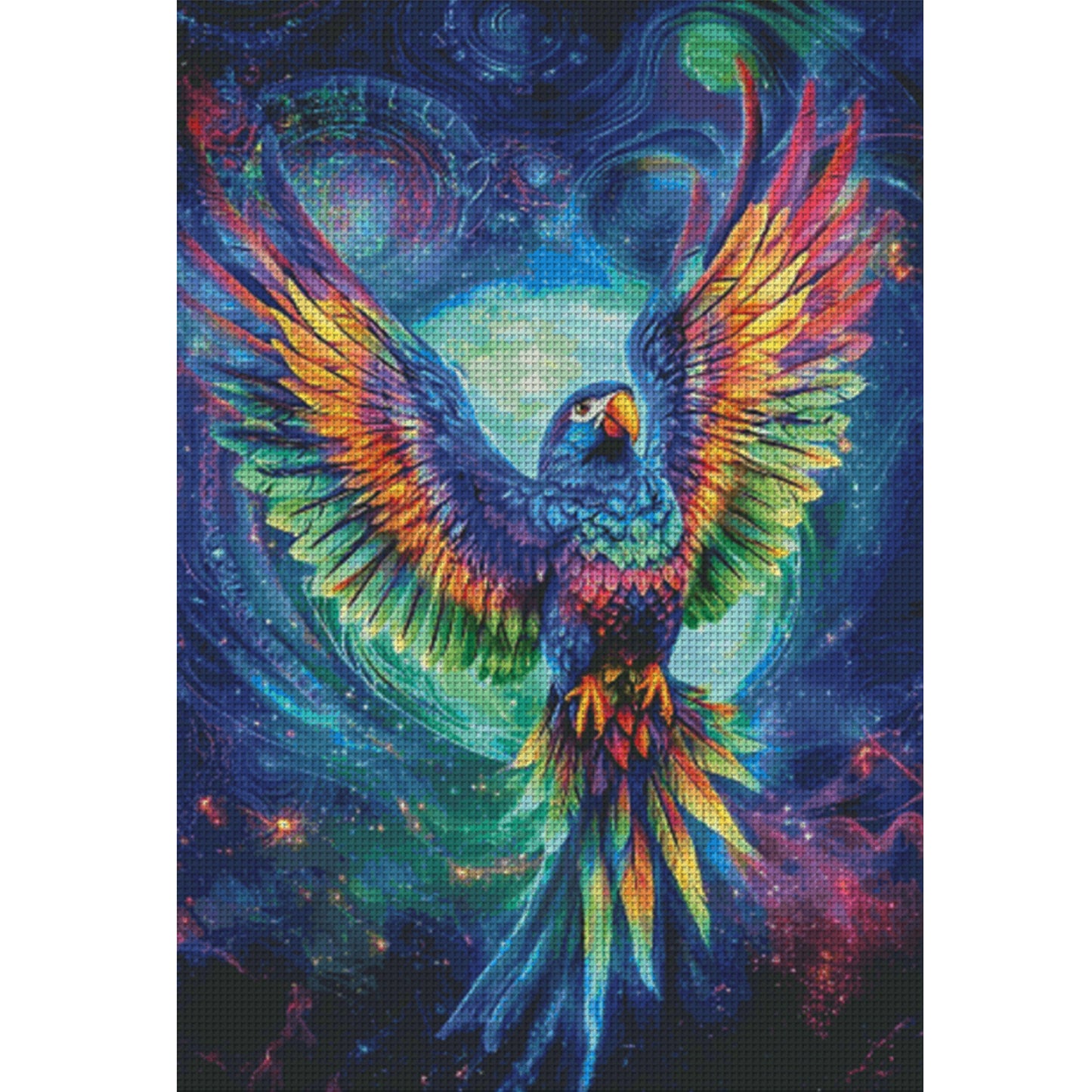 Rainbow Macaw - 14CT Stamped Cross Stitch 65*95CM(Egyptian cotton)(Fairy Brand)
