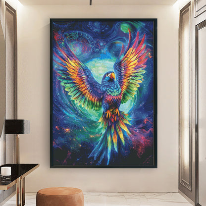 Rainbow Macaw - 14CT Stamped Cross Stitch 65*95CM(Egyptian cotton)(Fairy Brand)