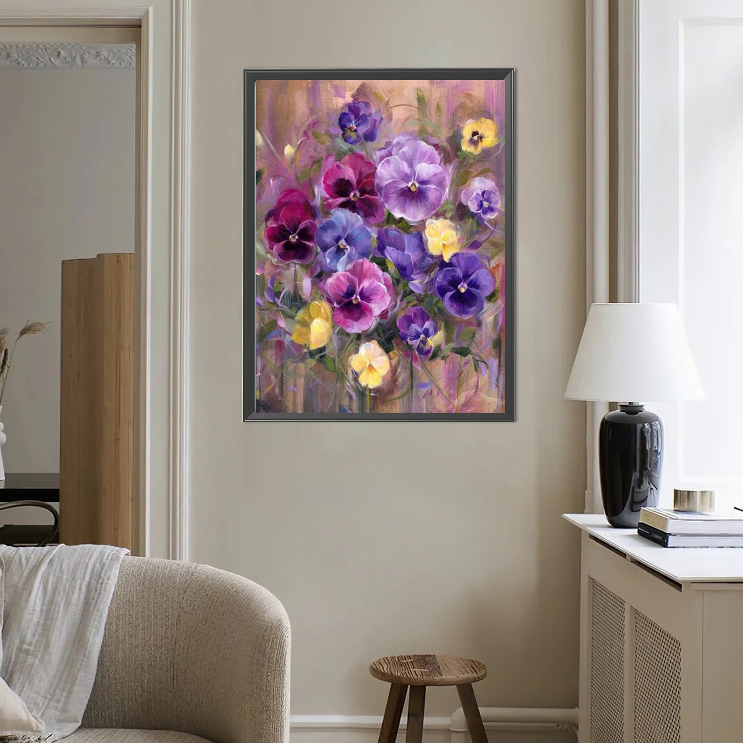 Flowers - Full Round Drill Diamond Painting 40*50CM