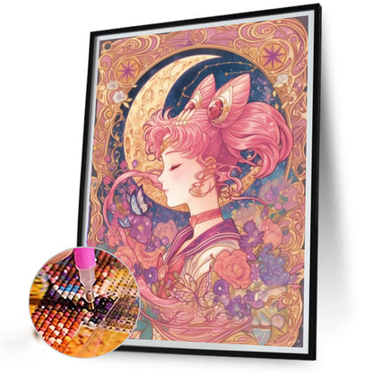 Girl - Partial AB Full Round Drill Diamond Painting 40*50CM