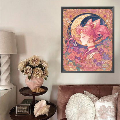 Girl - Partial AB Full Round Drill Diamond Painting 40*50CM