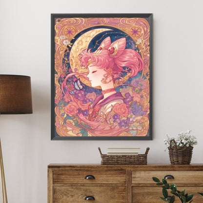 Girl - Partial AB Full Round Drill Diamond Painting 40*50CM