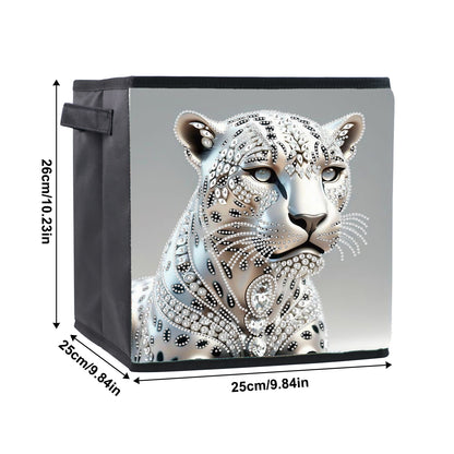 Foldable Diamond Painting Storage Bin Leopard Storage Box Diamond Painting Kit