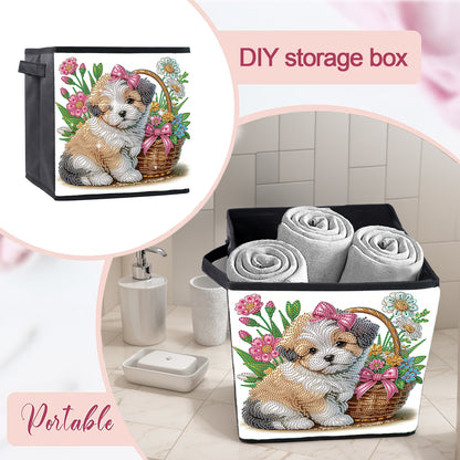 Foldable Diamond Painting Storage Bin Dog Storage Box Diamond Painting Kit