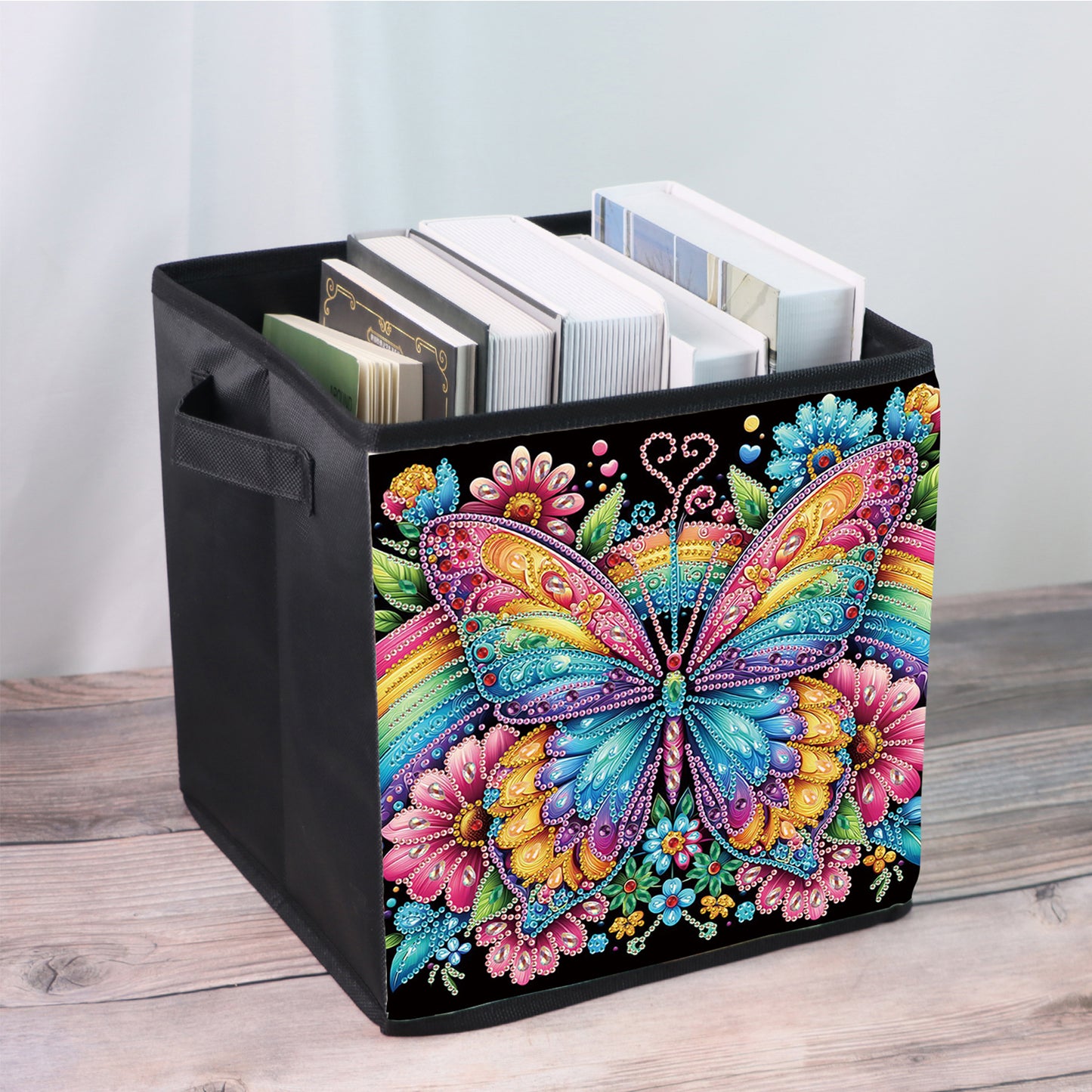 Foldable Diamond Painting Storage Bin Butterfly Storage Box Diamond Painting Kit