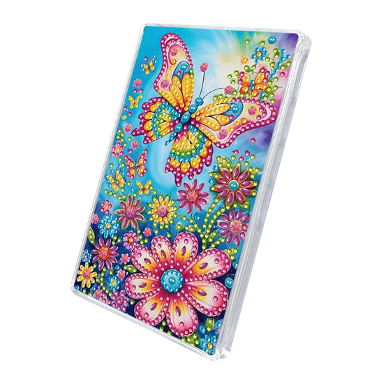 2pcs DIY 5D Diamond Painting Acrylic Jewelry Box Kit for Adults (Butterfly)